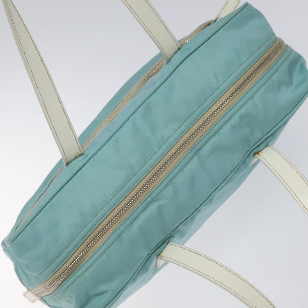 PRADA Hand Bag Nylon Blue Silver Auth 121844 - Picture 6 of 16
